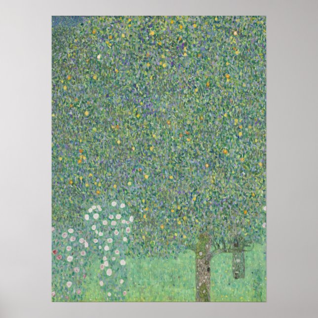 Affiche Rosiers sous les arbres - Gustav Klimt (Devant)