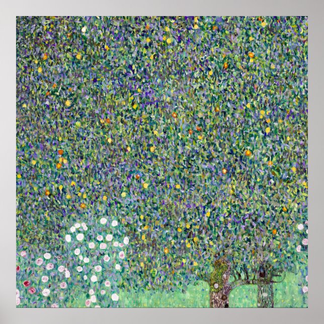 Affiche Rosiers Sous Les Arbres, Gustav Klimt (Devant)