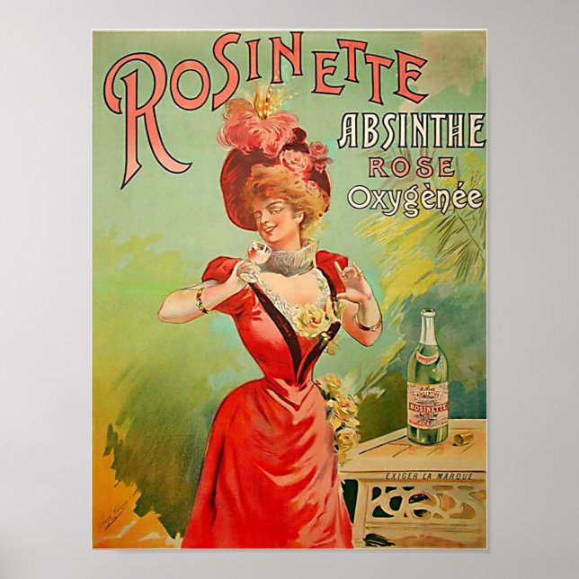 Affiche Rosinette Absinthe 1823 (Devant)