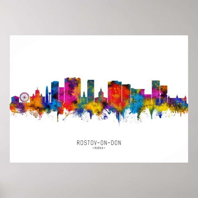 Affiche Rostov-on-Don Russia Skyline (Devant)
