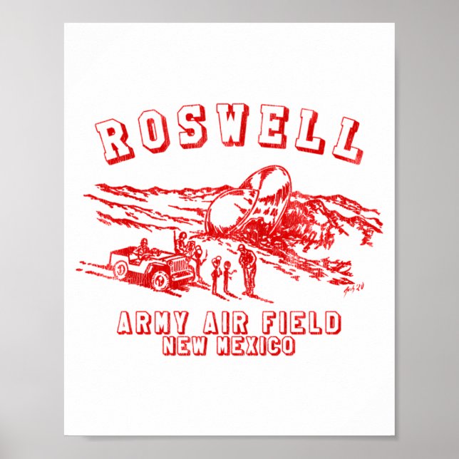 Affiche Roswell Army Air Field New Mexico  (Devant)