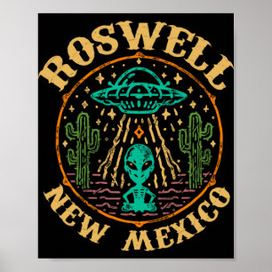 Affiche Roswell Nm 1947 - Drôle de Roswell Aviation Nouvea