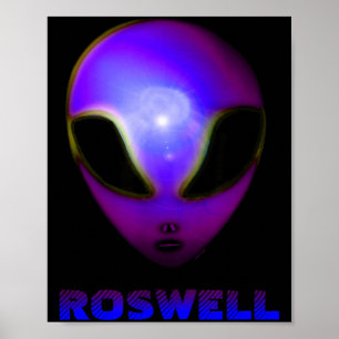 Affiche Roswell Nouveau-Mexique Alien
