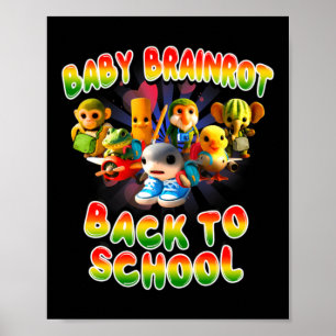 Affiche Rotation cérébrale bébé italien retour à l'école p