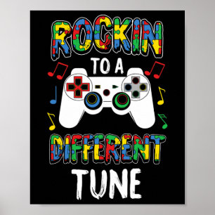 Affiche Rotation Vers Un Autre Gamer De Sensibilisation su