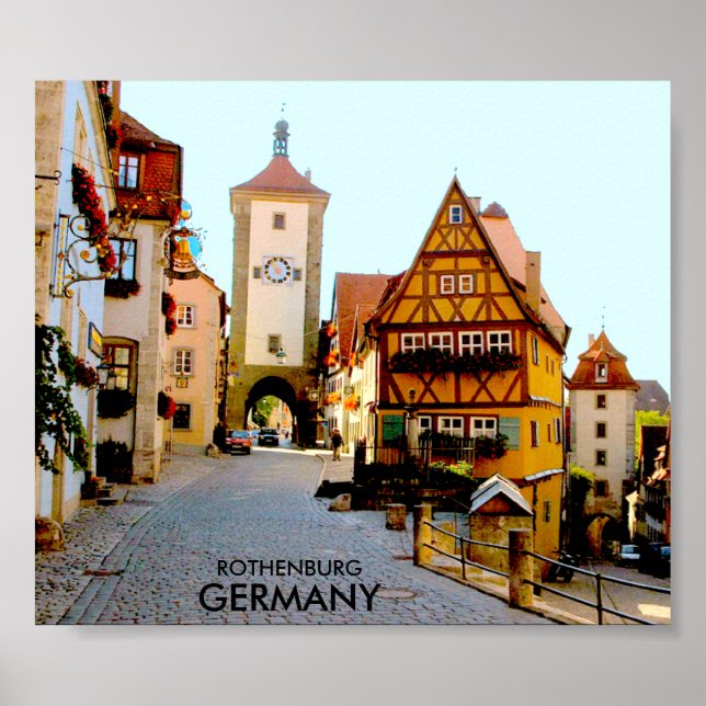 AFFICHE ROTHENBURG, ALLEMAGNE (Devant)
