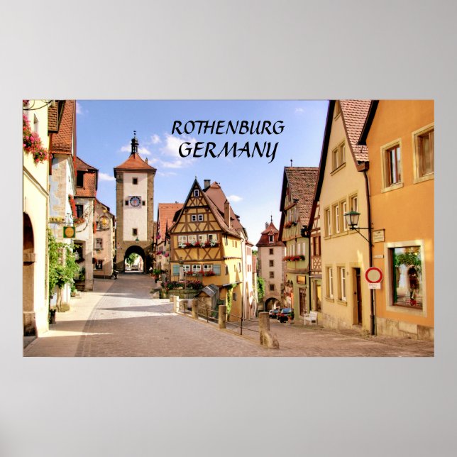 AFFICHE ROTHENBURG, ALLEMAGNE (Devant)