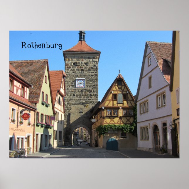 Affiche Rothenburg, Allemagne (Devant)