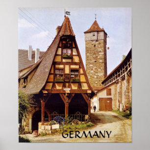 AFFICHE ROTHENBURG INTACTS PAR TEMPS,