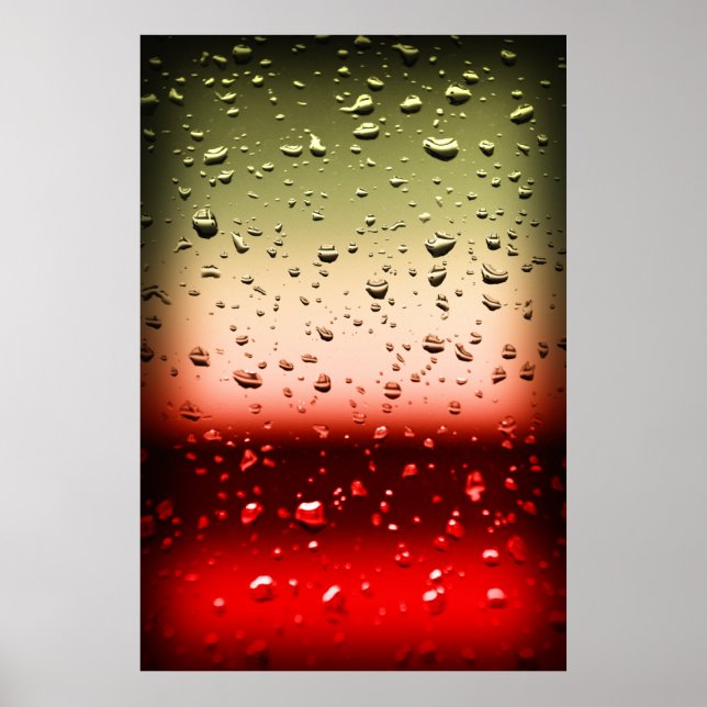 Affiche "Rothko in the rain" (Devant)