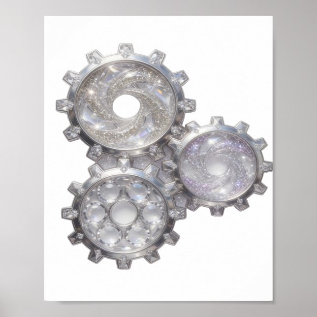 Affiche Rouages d'Argent FRAIS DE L'UNIVERS (Devant)