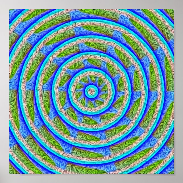 Affiche Roue 2 Abstraite (Devant)