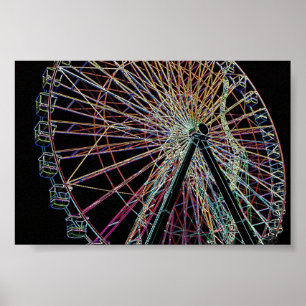 Affiche Roue à roulettes