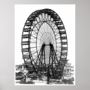 Affiche Roue de Ferris à l'Exposition universelle de