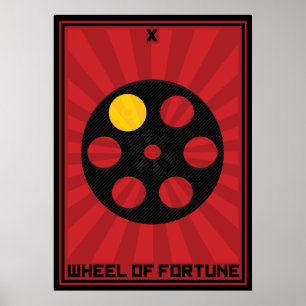 Affiche Roue de la carte Fortune