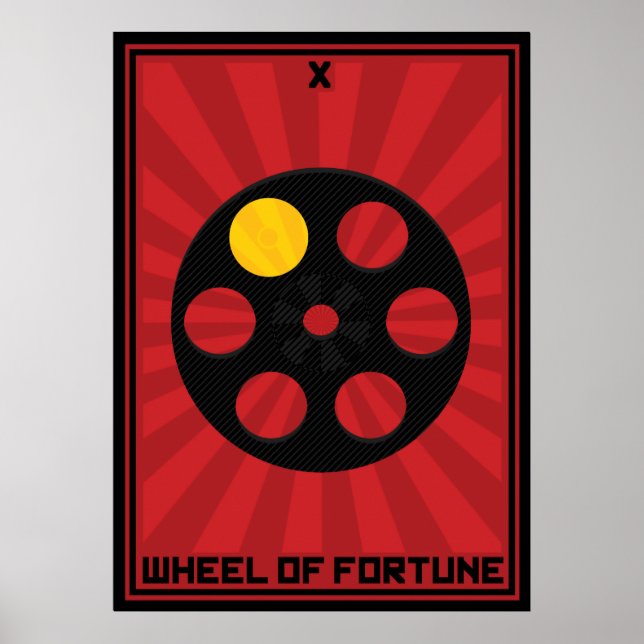 Affiche Roue de la carte Fortune (Devant)
