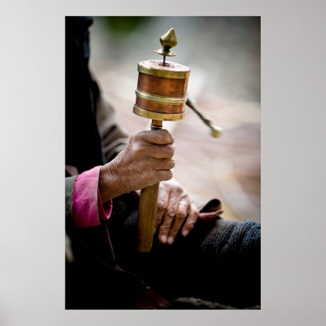 Affiche Roue de prière, Ladakh, Cachemire (Devant)