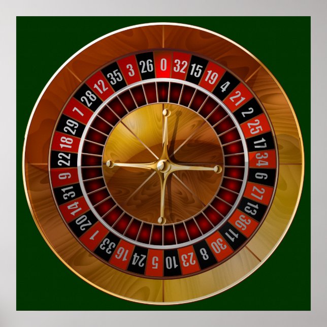 Affiche Roue de Roulette (Devant)