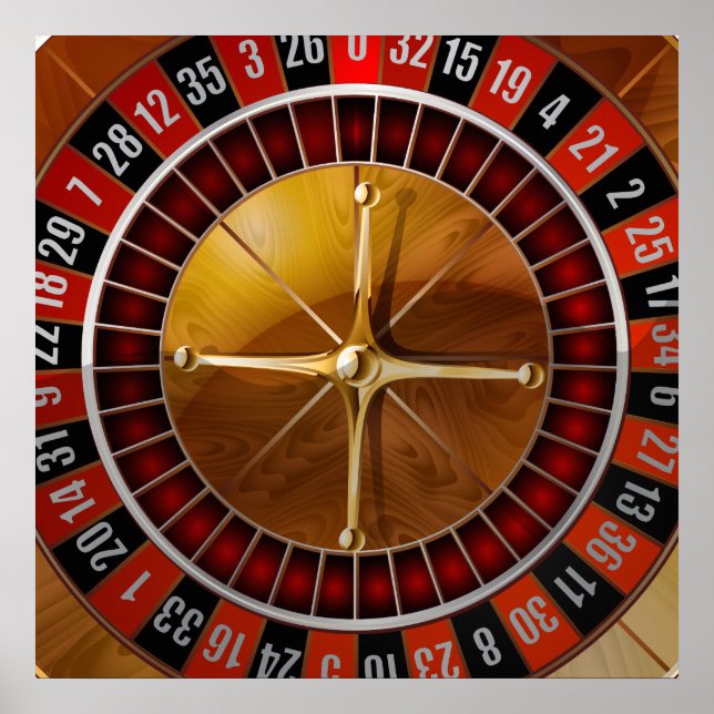 Affiche Roue de Roulette (Devant)