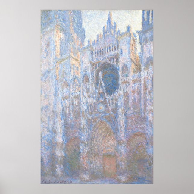 Affiche Rouen Cathedral West Façade, Claude Monet Fine Art (Devant)