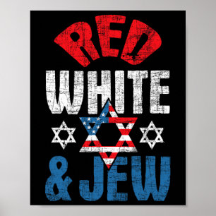 Affiche Rouge, Blanc Et Juif Usa