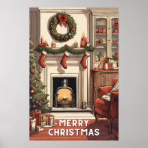 Rouge blanc Joyeux noël vintage plus agréable mode