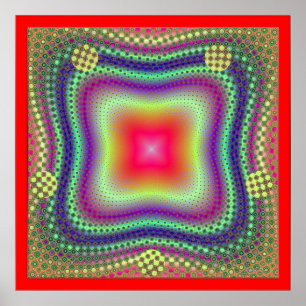 Affiche Rouge brillant
