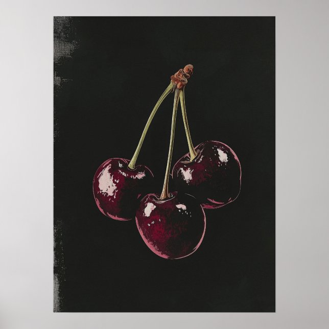 Affiche Rouge cerise (Devant)
