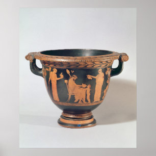 Affiche Rouge-chiffre krater de cloche, c.450-440 de