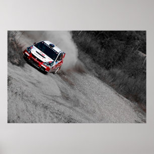 Affiche Rouge de Mitsubishi