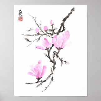 Affiche Rouge de Printemps