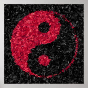 Affiche rouge de Yin