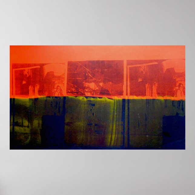 Affiche Rouge et bleu (Devant)