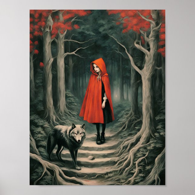 Affiche Rouge et loup (Devant)