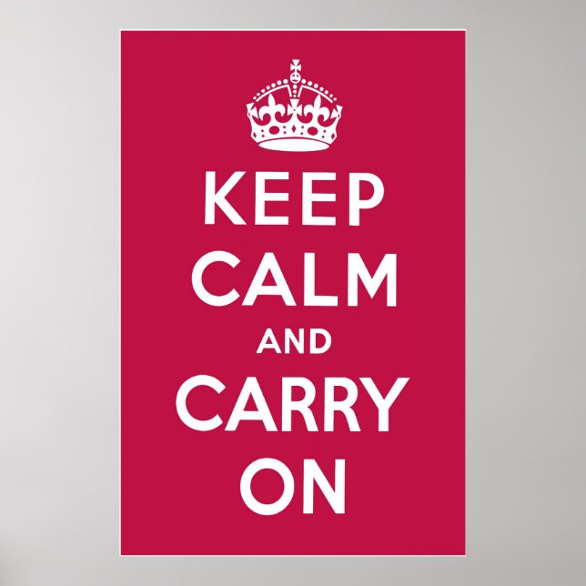 Affiche Rouge framboise (Devant)