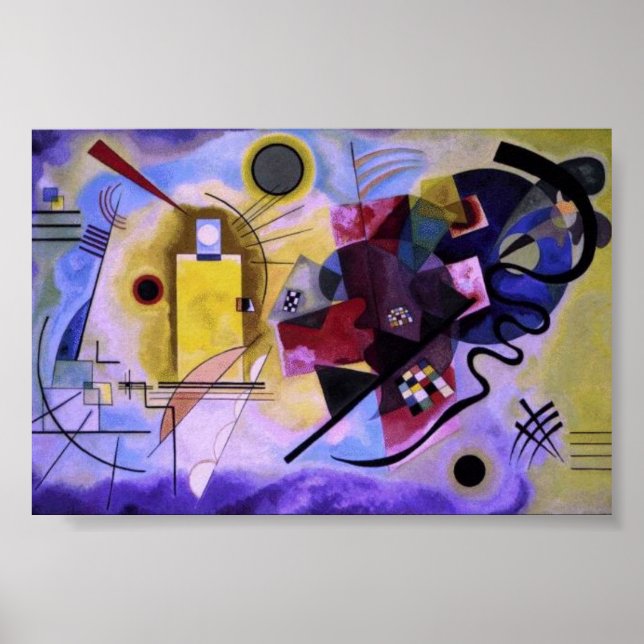 Affiche rouge-jaune-bleu (Devant)