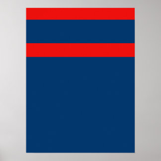 Affiche rouge marine