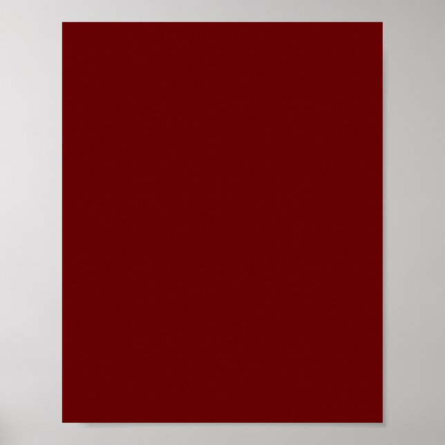 Affiche Rouge sanguin (couleur solide) (Devant)