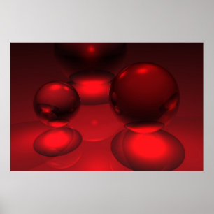 Affiche Rouge sur rouge avec rouge