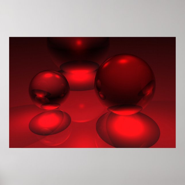 Affiche Rouge sur rouge avec rouge (Devant)