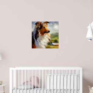 Affiche Rough Collie Chien