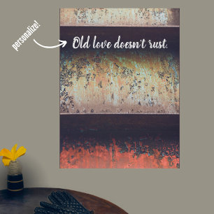 Affiche rouille brun rouge Abstrait