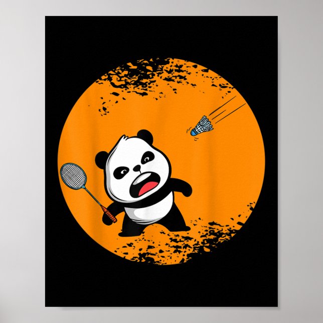 Affiche Roulé Panda Ours Arbuste Animal Spirituel Géant Ba (Devant)