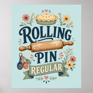 Affiche Rouleau à Pâtisserie Régulier Cottage Baker