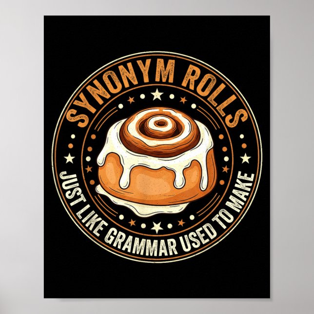 Affiche Rouleaux de synonymes comme la grammaire utilisée  (Devant)