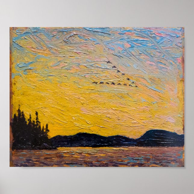 Affiche Round Lake Mud Bay | Tom Thomson | (Devant)