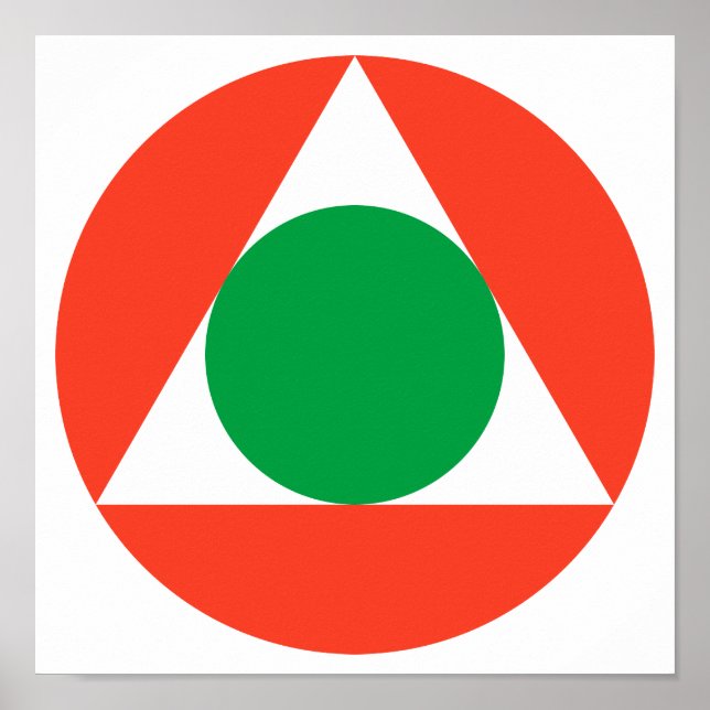 Affiche Roundel de l'armée de l'air libanaise (Devant)