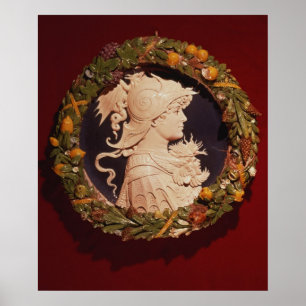 Affiche Roundel portant un portrait