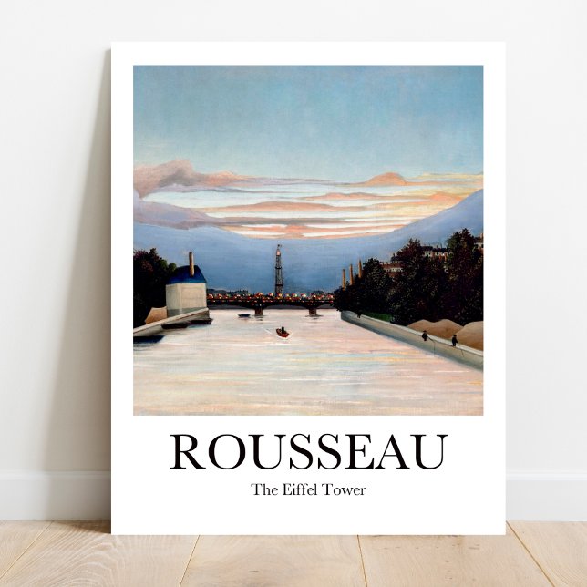 Affiche Rousseau L'affiche Tour Eiffel (Paris Icon: The Eiffel Tower by Rousseau. Bold & Colorful Poster)