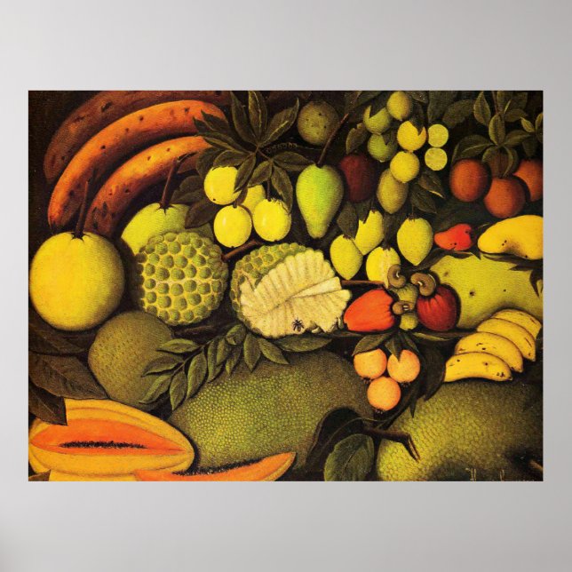 Affiche Rousseau - Vie morte aux fruits exotiques, art raf (Devant)